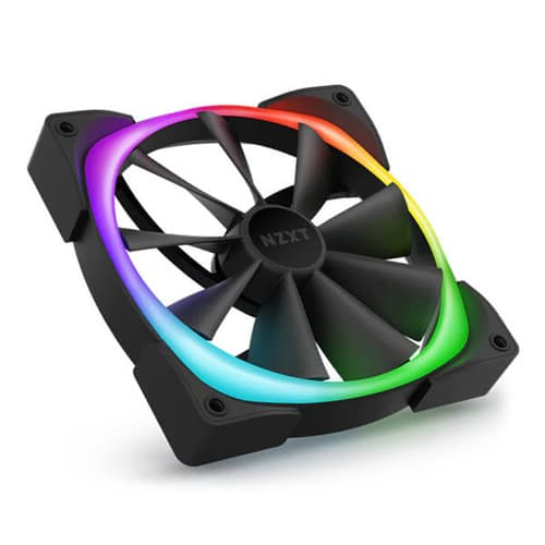 Nzxt Aer RGB 2 Black 140mm Cabinet Fan Kit (Twin Pack)